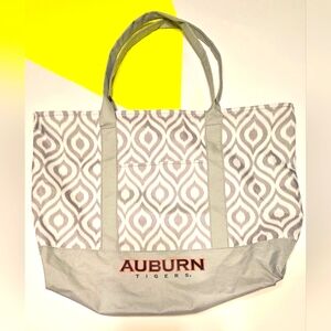 AUBURN TIGERS Tote Beach Game Day Overnight Bag By Logo Brands Pre-Owned EUC